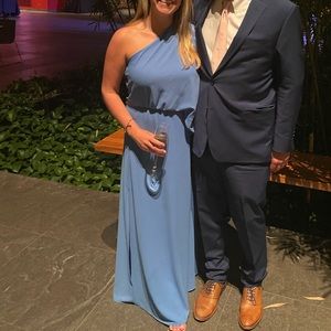 Vici Collection - bright blue one shoulder dress - sz M